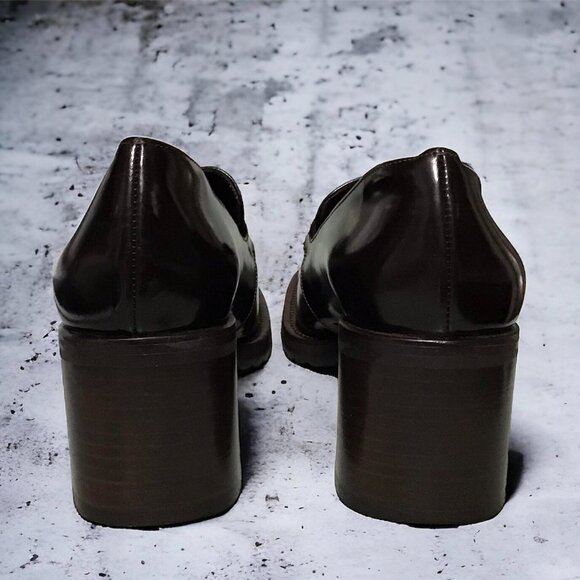 Cole Haan Women's Block Raised Heel With Buckle Luxury Shoe - Made In Italy 6b - Picture 5 of 9